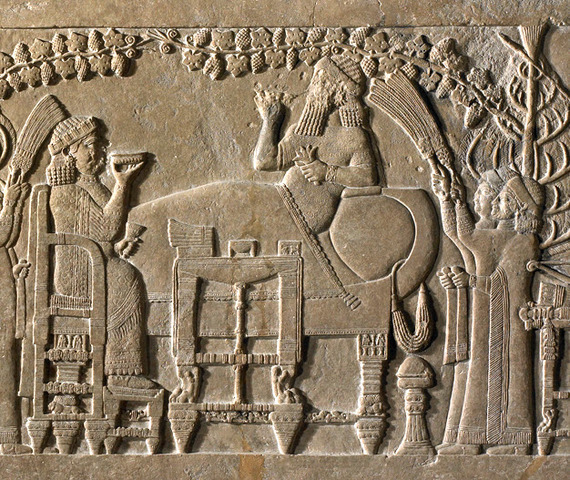 The Feast Given To King Ashurnasirpal II Of Assyria