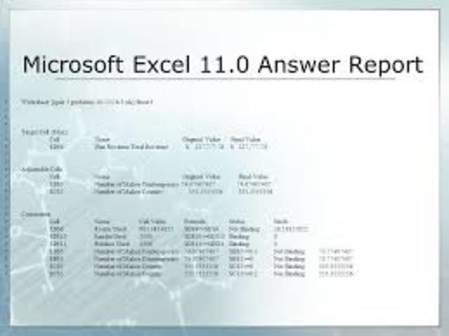 MICROSOFT EXCEL 11.0