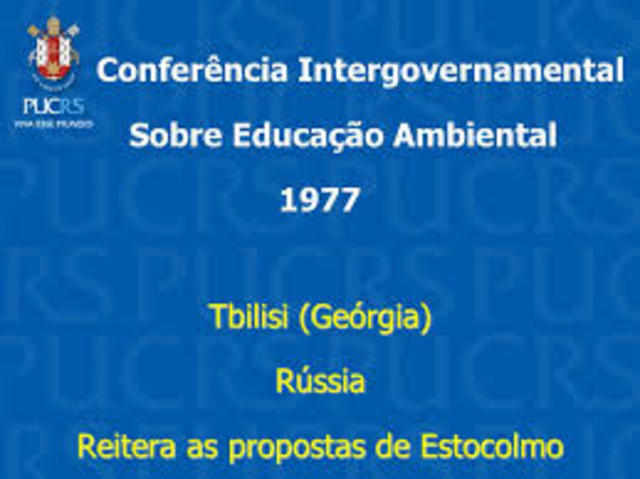 Conferencia Intergubernamental sobre Educación Ambiental. Tbilisi 1977