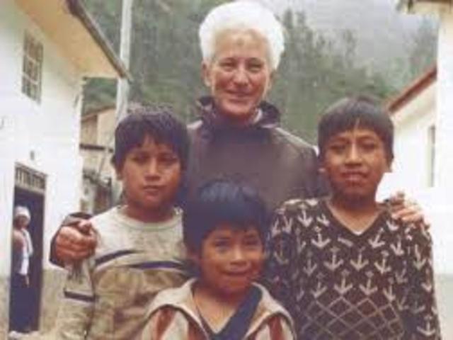 She left to serve in Huasahuasi, Peru