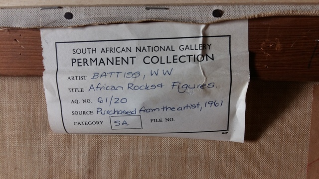 Work African Rocks and Figures entered the South African Collection