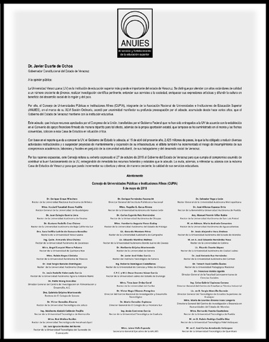 Rectores de 46 universidades piden a Duarte pagar deuda a la UV