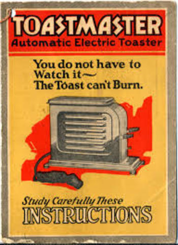 First automatic pop-up toaster