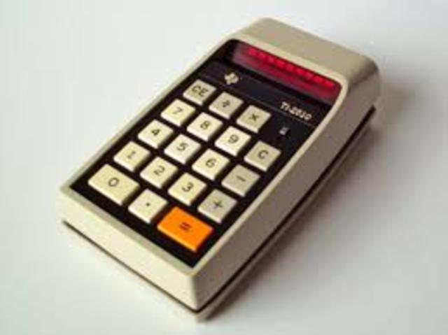 First handheld calculator invented