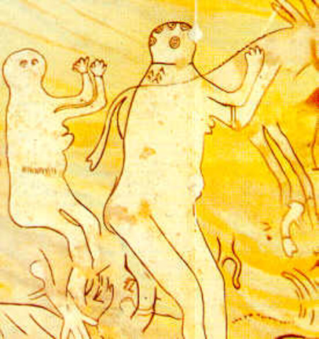 Arte rupestre áfrica periodo cabezas redondas