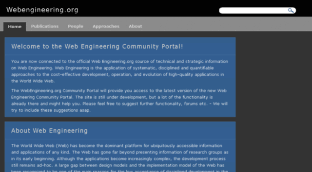 Conferencia (ICWE2005) Relanzamiento webengineering.org