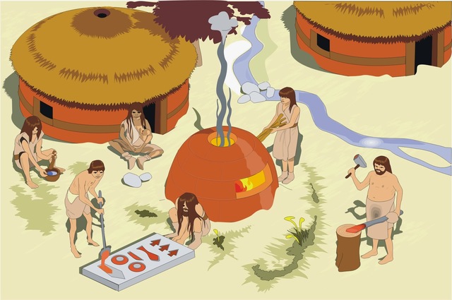 Los primeros metales usados por el hombre fueron el oro la plata y el cobre.