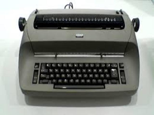 First IBM Selectric Typewriter