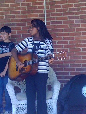 5th Grade Music Playing guitar