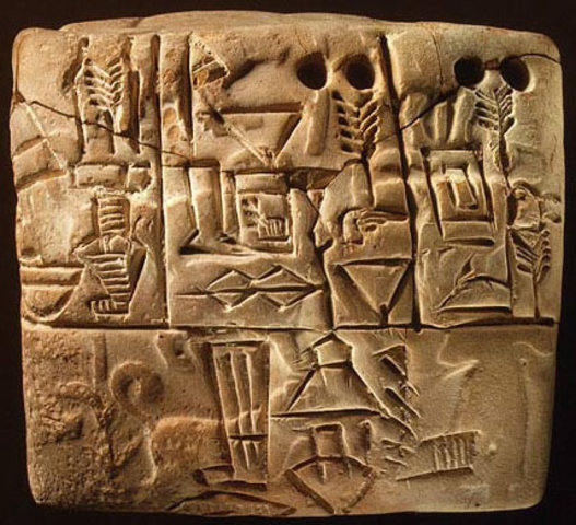 Sumerians invent Cuneiform