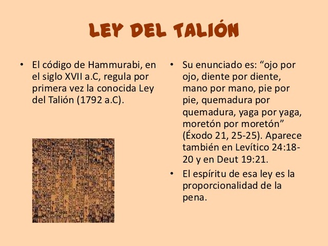 Ley del Talión