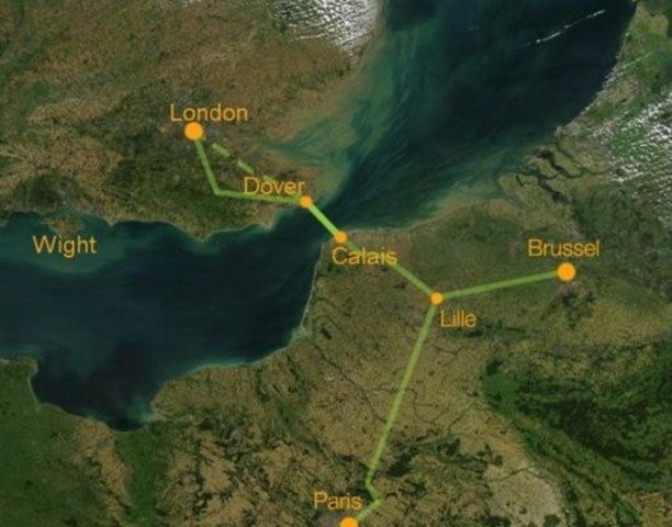 El Eurotúnel, Canal de la Mancha (Inglaterra-Francia)