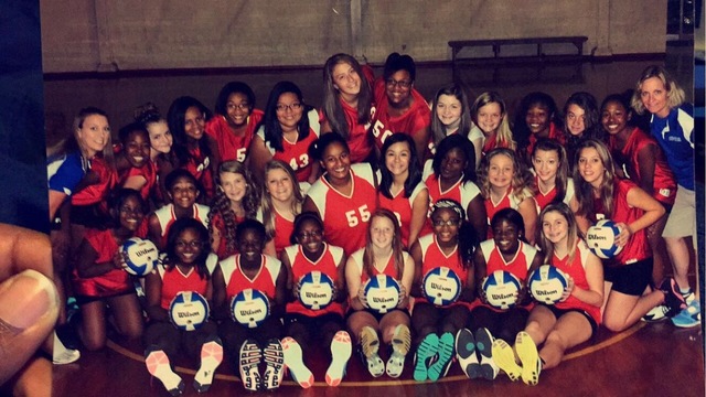 Playing Basketball and Volleyball