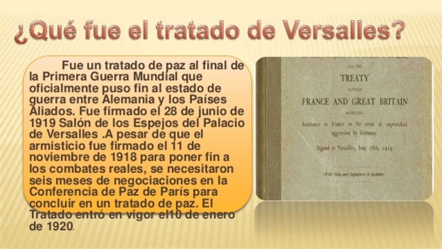 TRATADO DE VERSALLES