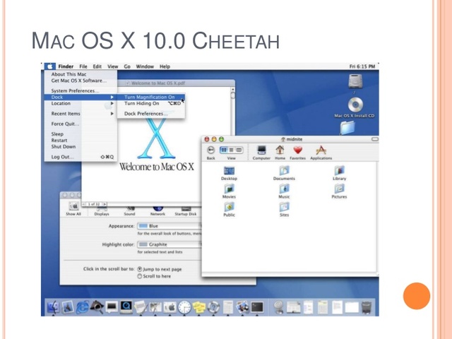 Mac OS X 10.0 “Cheetah”