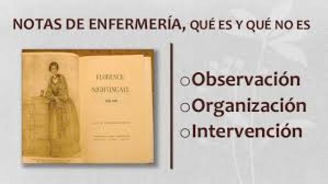 Publicacion y definicion de enfermeria de Florence Naigthtingale