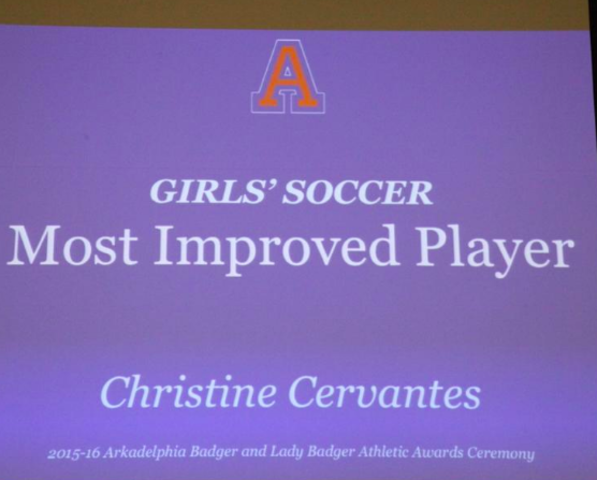 My First Athletic Award.