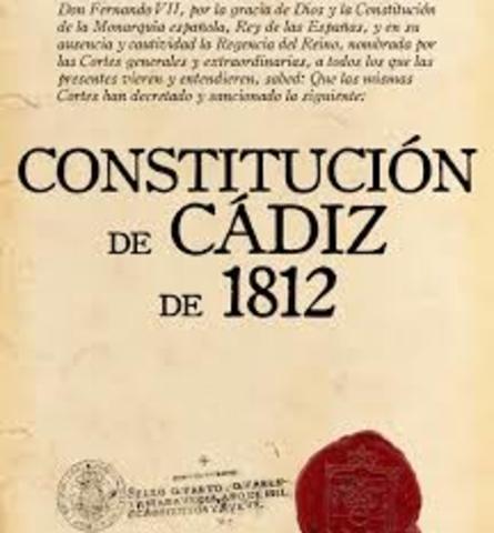 CONSTITUCION DE CADIZ 1812