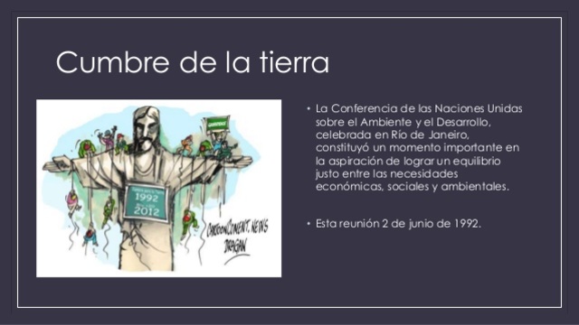 CUMBRE DE LA TIERRA RIO DE JANEIRO