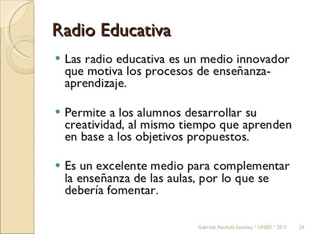 La radio en la enseñanza