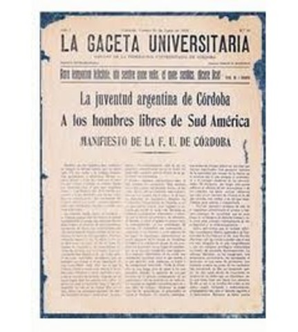 Reforma de Córdoba: (Manifiesto Liminar)