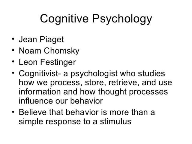 Cognitivists