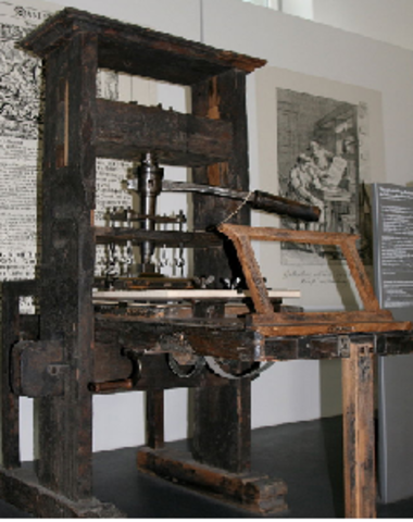 Invención imprenta moderna