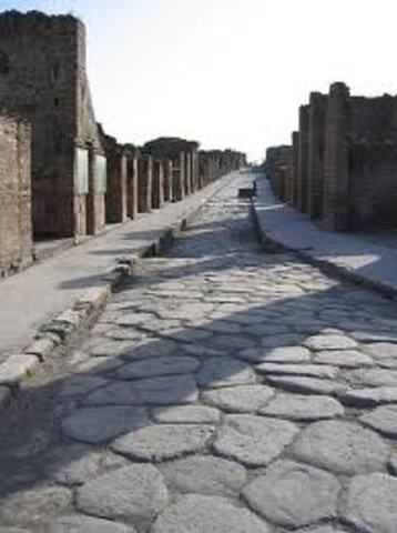 The Romans built a road system that spanned 44,000 miles