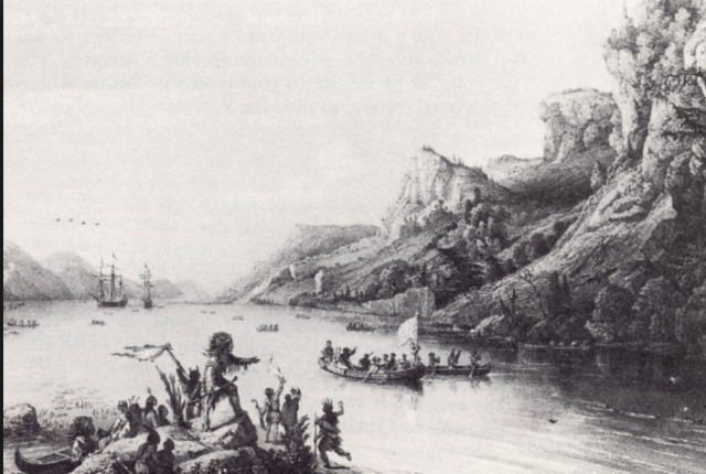 Jacques Cartier sails the St Lawrence River