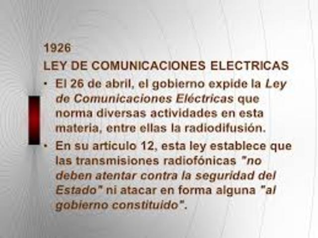 Ley de comunicaciones electricas
