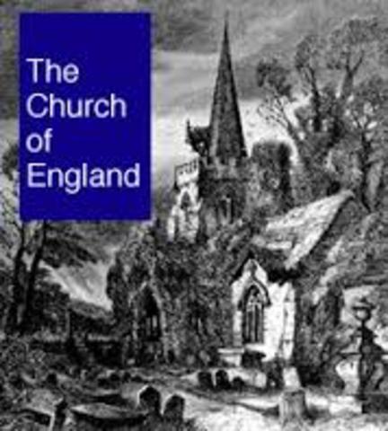 Establishment of the Anglican Church (Church of England)
