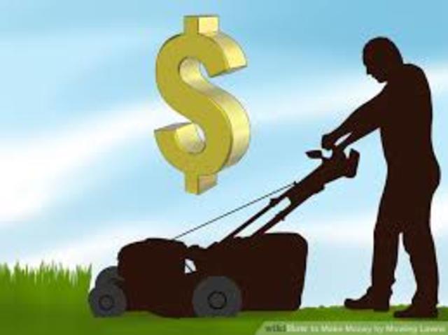 mowing money