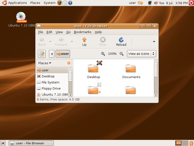 Ubuntu 7.10 – Gutsy Gibbon
