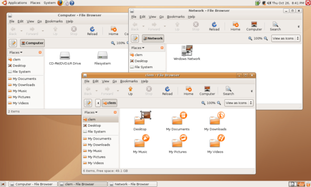 Ubuntu 6.10 (nombre clave Edgy Eft - Tritón Crispado)