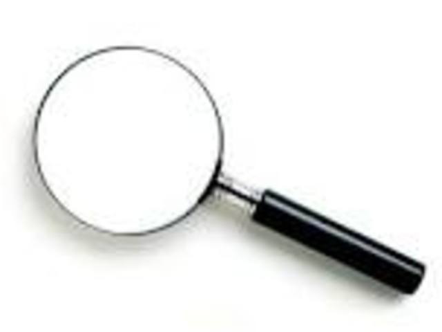 The first magnifying glass is constructed.