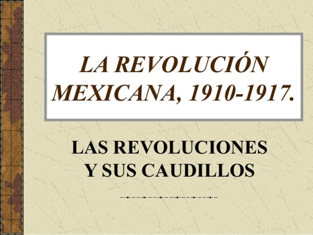 La Revolución Mexicana termina en 1917 con la promulgación de la constitución.