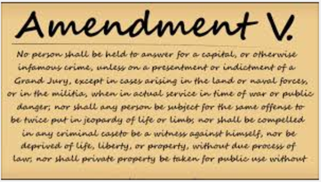 Amendment V (Part II)
