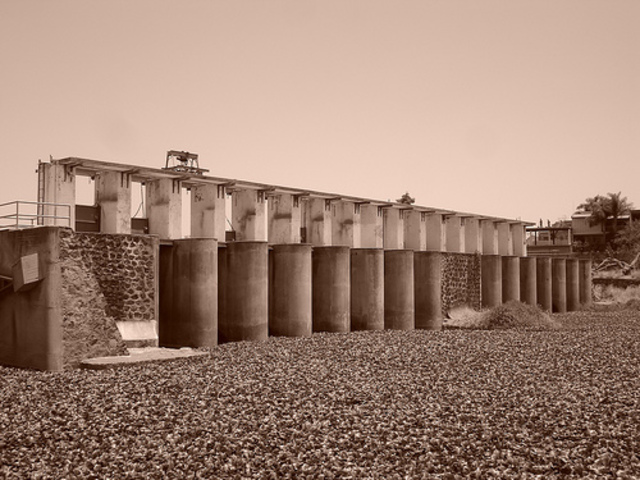 Construcción de la Presa de Poncitlán