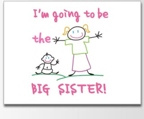 Found out I was getting a Baby Sister