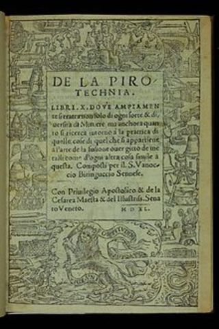 1540 d.c Se escribe el tratado "De la piro technia"