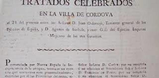 1821-1824 "Tratados de Cordoba"