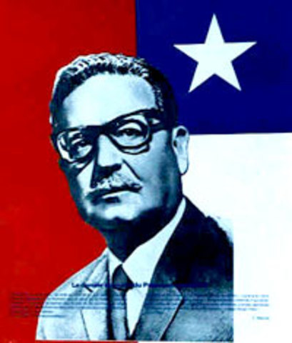 El socialista Salvador Allende es presidente de Chile.