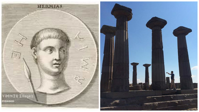 Aristóteles deja la Academia.