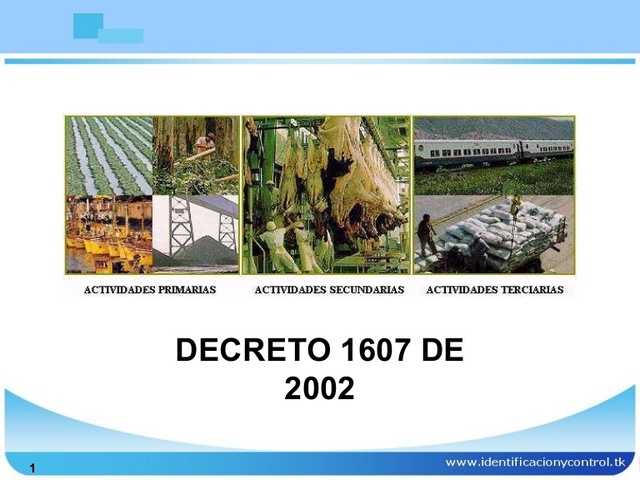 Decreto 1607 de 2002