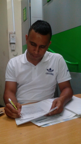 Trabajando en la alcaldía.