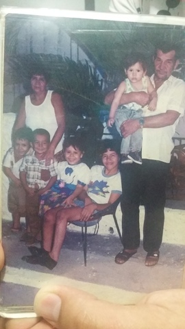 con mis abuelos