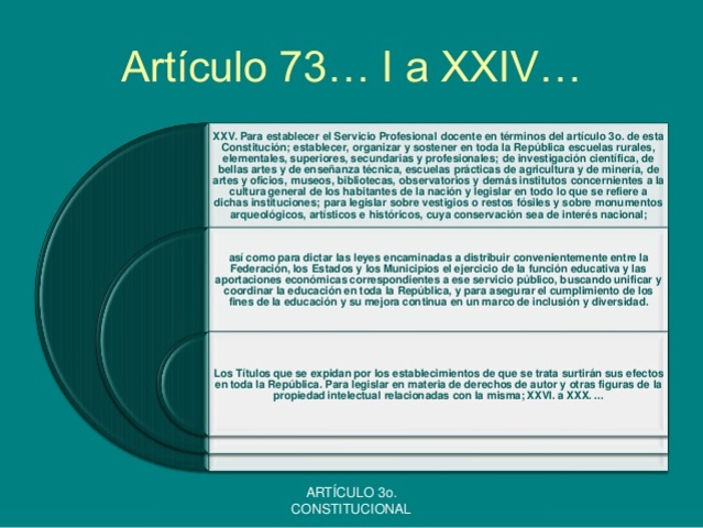 PROPUESTA PARA REFORMAR DEL ARTICULO CONSTITUCIONAL 73