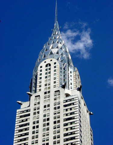 The Chrysler Building complete in 1930