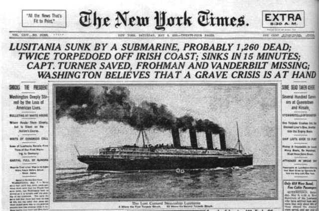 Sinking of Lusitania