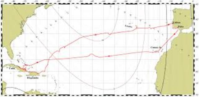 1st voyage of Columbus